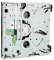 Wii Drive Replacement RVL, Wii U Replacement Drive, Console Wii, Ninplacement DVD Rom Drive Dual IC Disc Repair Part for Nintendo for Wii D2E Console