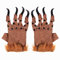 Kinsinder Halloween Kostüm Handschuhe - Werwolf Pfoten, Cosplay Party Requisiten, Schreckliche Wolfshandschuhe (Kaffee)
