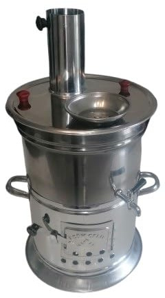 Samowar Holzkohle Camping Teekocher, 10 Liter | Holzkohle Betrieb
