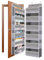 WishJazz Over Door Storage Hanging Organiser, 6 Large Pockets 8 Side Pockets, Anti Tilt 50 lb Back of Door Organiser with Clear Window for Bathroom, Nursery, Pantry, Baby Clothes Storage (Grey)
