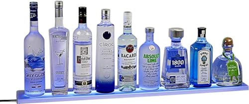 LED Casier À Vin 1 Niveaux Escaliers Coloré Lumineux Bouteille De Porte-Bouteille De Vin pour Discothèque Party Lounge Bar Convient pour La Maison, La Cuisine-20in