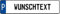Schild mit Wunschtext bis 17 ZEICHEN (geprägtes Aluminiumschild mit Wunschtext) in Standard KFZ Größe