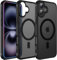 ivoler Funda Magnética para iPhone 16, Compatible con MagSafe, [Protección Militar] Carcasa Protectora Antigolpes Translúcida Mate Trasera Fina Silicona Anti-Choques Case