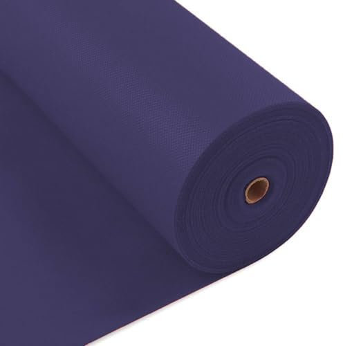 MAQA TNT Lot de 12 rouleaux de nappe jetables pour jardin, table à manger, fêtes, cérémonies et occasions spéciales (bleu marine)