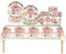 69Pcs Pink Farm Animals Party Tableware Set,Farm Animal Party Decorations Plastic Table Cloth,Paper Plates,Napkins and Cups for Kids Birthday Baby Shower Farm Animal Barnyard Theme Party Supplies