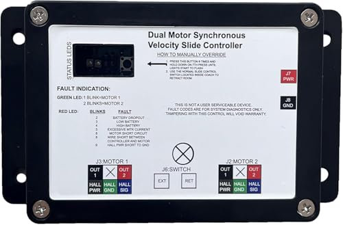 13398-DO Dual Synchronous Velocity Slide Controller, Ersatz für verschiedene In-Wall Slide-Outs Controller V-Sync II 13398-c2 Slide Controller Version, Match 211852 Component