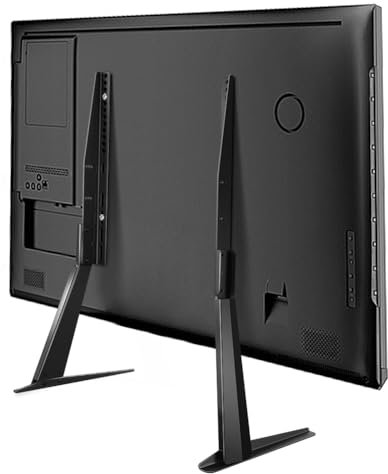 KKTONER Soporte universal para TV de pantalla plana de 27 a 65 pulgadas, patas de metal ajustables, soporte de mesa para TV, máx. VESA, 800 x 400 mm, soporta hasta 40 kg