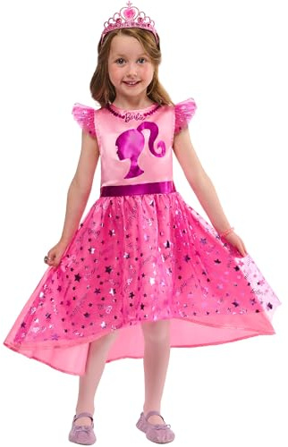 Rubies Official Barbie Dress Up Set Child Costume, Kids Fancy Dress, Size Ages 4-6 Years Halloween