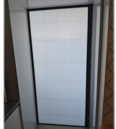 Porta a Soffietto da Interno Porta A Libro A Nido d'Ape Interno, Invisibile Concertina Porta Divisoria Porta, Soggiorno/Cucina/Bagno/Toilette/Balcone Scorrevoli Porte Tende(77x204cm/30x80in)