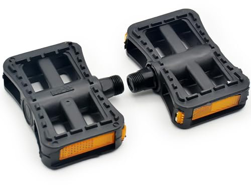 Pédales de Vélo, Pédales de VTT Antidérapantes en Aluminium avec Réflecteurs, (9/16), pour BMX, MTB, Vélos de Course,Accessoires de Cyclisme en Plein Air Résistants à l'usure