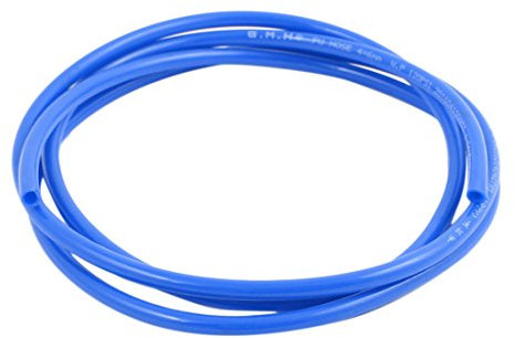 sourcingmap 6mm x 4mm Pneumatic Air Compressor Tubing PU Hose Tube Pipe 1.5 meter Blue