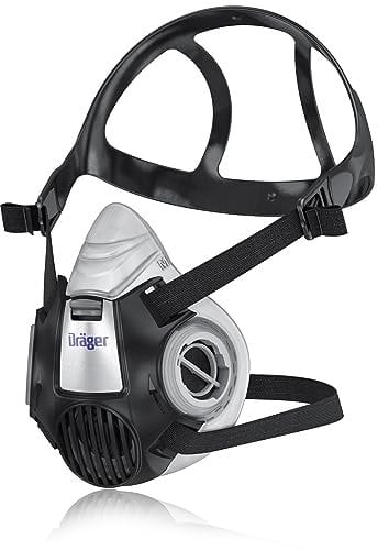Dräger X-plore 3300 Halbmaske, Mehrweg Atemschutz-Maske für den Einsatz mit wechselbaren Bajonettfiltern, Größe S