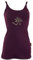 GURU SHOP Yoga-Top aus Bio-Baumwolle OM - Plum, Damen, Size:S