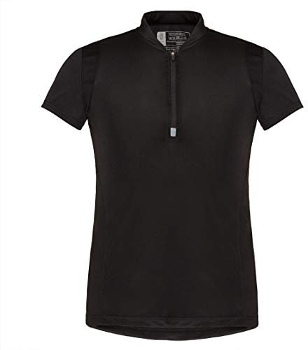 TAO. Einfach Laufen. Atmungsaktives Damen Funktions T-Shirt mit Zip | Nachhaltig & fair RANA Black 46