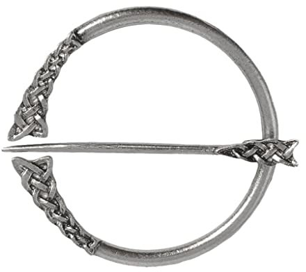 Retro Wikinger Brosche, Ringfibel, Gürtelschnalle, Fibel Gewandnadel, Schalnadel, Schmuck, Fibelsammlung - Zinklegierung, Antikes Silber 2