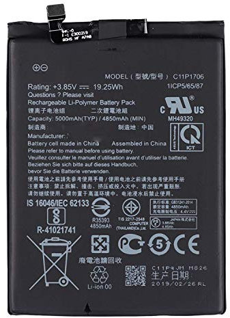 C11P1706 Batteria del computer portatile compatibile con ASUS ZenFone Max Pro M1 ZB602KL ZB601KL Series(3.85V 19.25Wh 4850mAh)