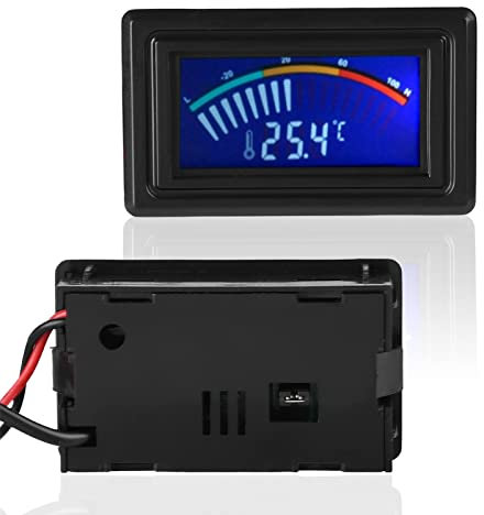 LCD-Display Digitales Wasserkühlungs-Thermometer, leicht zu entnehmen Sofortanzeige Durchflussmesser Digitales Thermometer, Computerzubehör