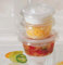 HOT BARGAINS 100 Pack 2oz/60ml Round Sauce Containers Clear Plastic with Lids