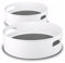 Semlos 2 Packs Turntable Lazy Susan Organizers, 9 and 12 Spice Rack Organisers for Kitchen Organization and Storage, Non-Slip Under Sink Organizers for Pantry, Cabinet, Office, Bathroom