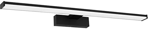 EGLO LED Wandlampe Pandella 1 - Wandleuchte, Spiegelleuchte Aus Aluminium Und Kunststoff, Badezimmer Lampe in Schwarz, Weiß - Feuchtraumleuchte, IP 44, Neutralweiß, L 60 cm