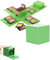 iQiin Etui Kompatibel Für Nintendo Switch - Passend für bis zu 16 Switch Spiele Aufbewahrungssystem Spielkarten Organizer Reisebox Hartschalen Set mit16 Slots Inserts (Minecraft Grun)
