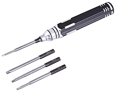 4-in-1 Hex Screw Driver RC Cacciavite Tools Kit Bianco Acciaio Strumento per RC Modello, Elicottero, Lavoro da banco, Ingegneria di precisione (1,5 mm 2,0 mm 2,5 mm 3,0 mm)