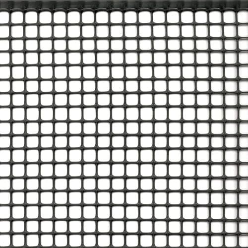 Rete Protezione in Plastica a maglie piccole per balconi, ringhiere, cancelli, disponibili in 5 colori e varie lunghezze h m 1x50 ANTRACITE