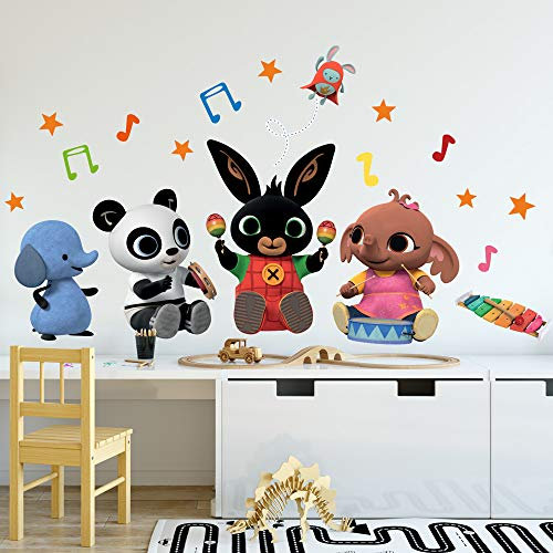 kina - B_R0001 Wandaufkleber Baby Ökologische und hypoallergene, weich repositionierbar Stoffeffekt Bing Cartoon Flop Pando Sula Neugeborene Ddekoration Kinderzimmer selbstklebende Tapete