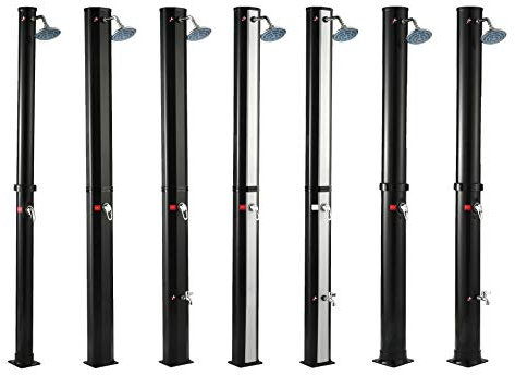 PoolSun Solarduschen Gartendusche Solar | Wassertemperatur bis 60°C (Modell 6)