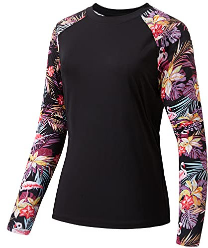 Bassdash Damen Rash Guard UPF 50+ UV Sonnenschutz T-Shirt Langarm Angeln Wandern Performance Shirts