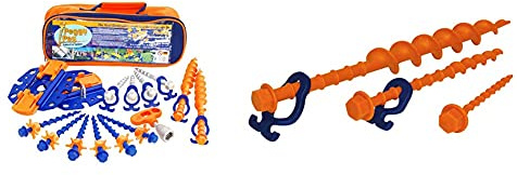 Peggy Peg Fix & Go/Peg & Stop Markisenset Schraubhering normal 20 cm, 12er Set