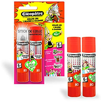 CLEOPATRE BL2BA8ADAST Klebestifte Cléostick, transparent, 2 Stück