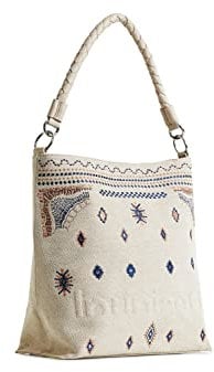 Desigual Damen Bols_regasita butaan Umh ngetasche, Weiß, Einheitsgröße EU
