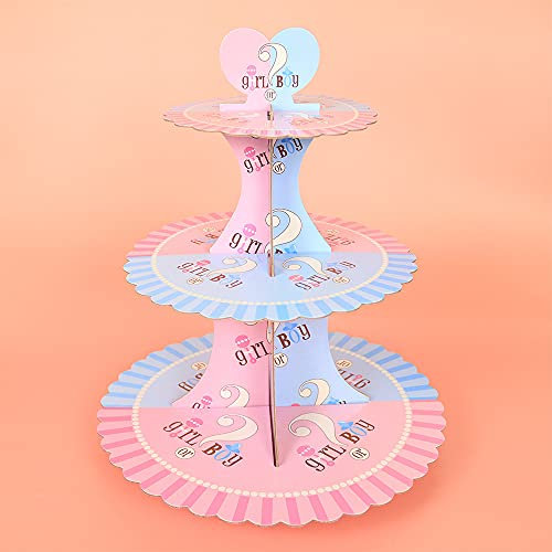 Alzata per torta con 3 livelli, porta torta, porta muffin in cartone per snack, cupcakes, decorazione per anniversario di matrimonio.