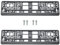 2 x 3D-Kennzeichenhalter aus Carbon, Premium-Qualität, für Nummernschilder, Rahmen