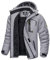 KEFITEVD Herren Winterjacke Gefüttert Wasserdicht Outdoorjacke Thermo Jacke Allwetterjacke Männer Winter Jacke Warme Regenjacke Windbreaker Hellgrau M