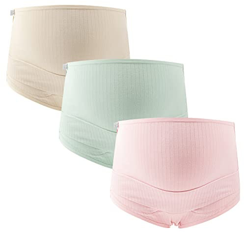FEOYA Enceinte Maternité Taille Haute Maternité Slips Culotte Femme Endormie Soutien Abdominal Ceinture De Maternité sous-Vêtements