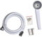 TENDANCE Kit Pommeau de Douche Douchette 1 Jet avec Flexible 150 cm et Support Mural Blanc