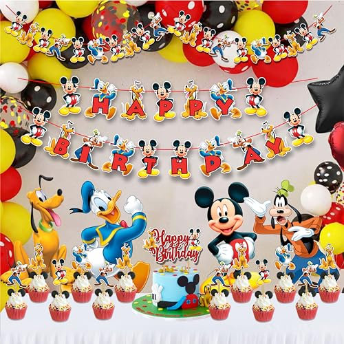 Seyal®Micky Mouse Theme Birthday Party Supplies
