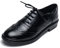 Zapatos Oxford de Cuero Brogue para Mujer Zapatos de Oficina con Punta de ala de Trabajo de Moda con Cordones Vintage
