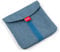 Tatay Porta Sandwich Reutilizable, Bolsa de Tela ideal para la merienda o almuerzo, Adaptable, Fácil de limpiar, Sin BPA, Personalizable, Color Denim Blue, 18 x 18 cm, 1182350