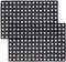 VL Rubber Door Mat 40x60cm – Textured Drainage Door Mats Outdoor with Quick-Dry Channels – Multi-Purpose Outdoor Mat for Entryway, Garden, Mudroom, Shed or Porch (Pack of 2)