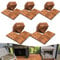 Joparri HolzFliesen, 30 x 30 cm Bodenfliesen, 5 m² Terrassenfliese, Akazienholz, Klicksystem,wetterfest, leicht verlegbar, zuschneidbar, für Patio Platten Balkon Fliesen Garten, Braun, 55 Stück