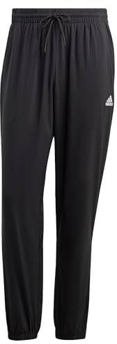 adidas Men's AEROREADY Essentials Stanford Elastic Cuff Small Logo Pants, Black, L Tall