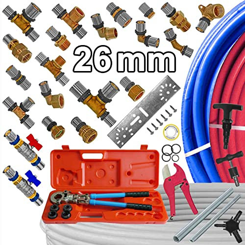 26mm alle 26er Press-Fittings für Mehrschichtverbundrohr > Übergang auf Außengewinde 26x3,0mm - 1/2 Zoll