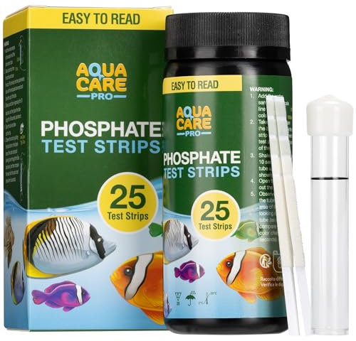 Health Metric Tiras de Prueba Fosfato - 25x Tiras Reactivas Piscina para Medir Fosfato de Agua en Acuarios Estanques y Piscinas - Resultados Precisos - Prueba para Anti Algas