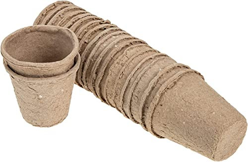 Plateau de semis Pots de tourbe, fruits de jardin, pots de semis, plateaux de graines, plateau de rempotage, 40 pots de démarrage for planter des pots de semis, pots de tourbe biodégradables, pots de