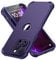 ORETECH 4 in 1 Case for iPhone 14 Pro Case, with [2 x Tempered Glass Screen Protector] [Camera Protection] [Military Grade Protective] Thin Slim Fit Rubber Bumper iPhone 14 Pro Phone Case - Purple