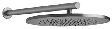 Gessi 316 Antikalk-Kopfbrause D355 mm, mit Gelenk und Wandarm 450 mm, 54148727, Farbe: Kupfer gebürstet PVD