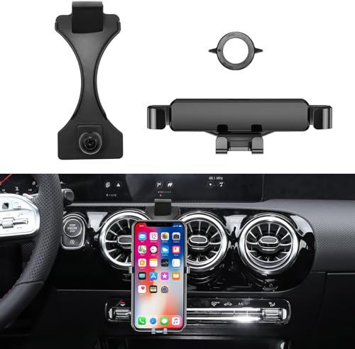 TTCR-II Brauch Passt Basis für Auto Handyhalterung Kompatibel mit Mercedes Benz Klasse C GLC 2019-2021 KFZ Zubehör Upgrade Smartphone Halter, 360°Drehbar Verstellbare Autotelefonhalterung